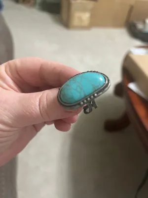 Faux Natural Stone Adjustable Rings