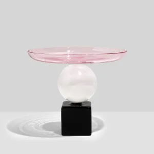 Geo Cake Stand - Pink White Black