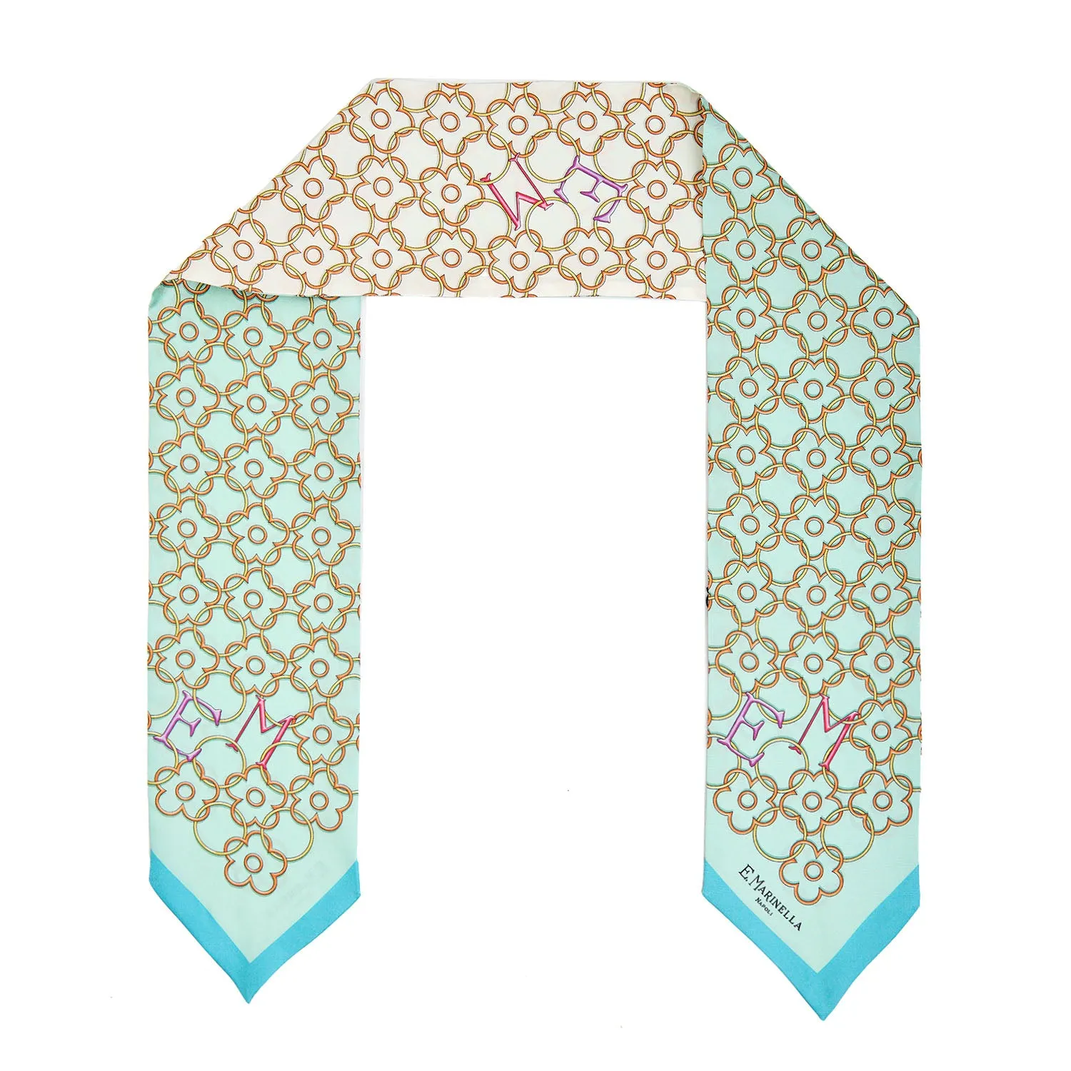 LIGHT GREEN SILK BANDEAU