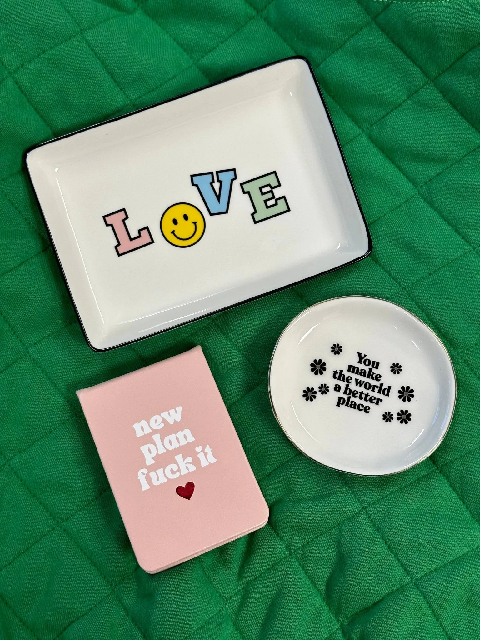 LOVE- Large Rectangle Trinket Tray