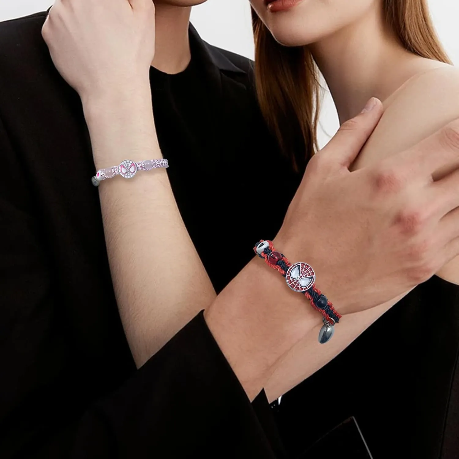 Matching Bracelets for Couples Birthday Gift For Best Friend Heart Charm Couples Bracelets Gifts for for Bf Gf