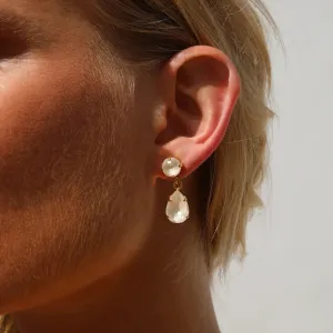 Mini Drop Earrings -  Linen Ignite